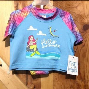 Swiggles little girl 2 piece swim suit